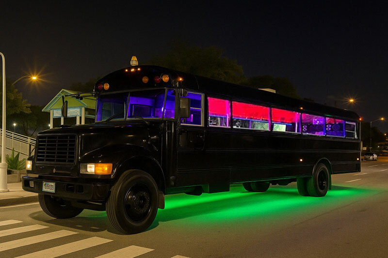 Covered Open-Air Party Bus